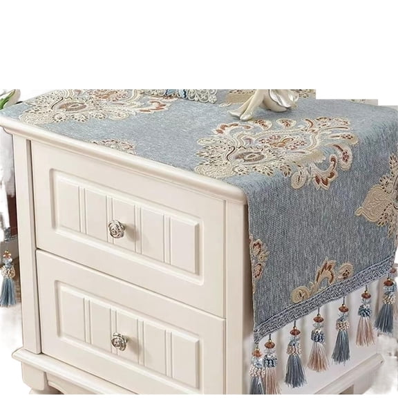 Simple Bedside Table Dust Cover Cover Cloth Towel Cushion FabricBedroom Cabinet Tablecloth Cushion Cloth