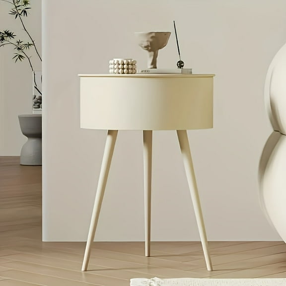 [Simple Bedside Table] Modern Simple Bedside Cabinet | Nordic Iron Art Creamy Wind Small Bedside Storage Cabinet