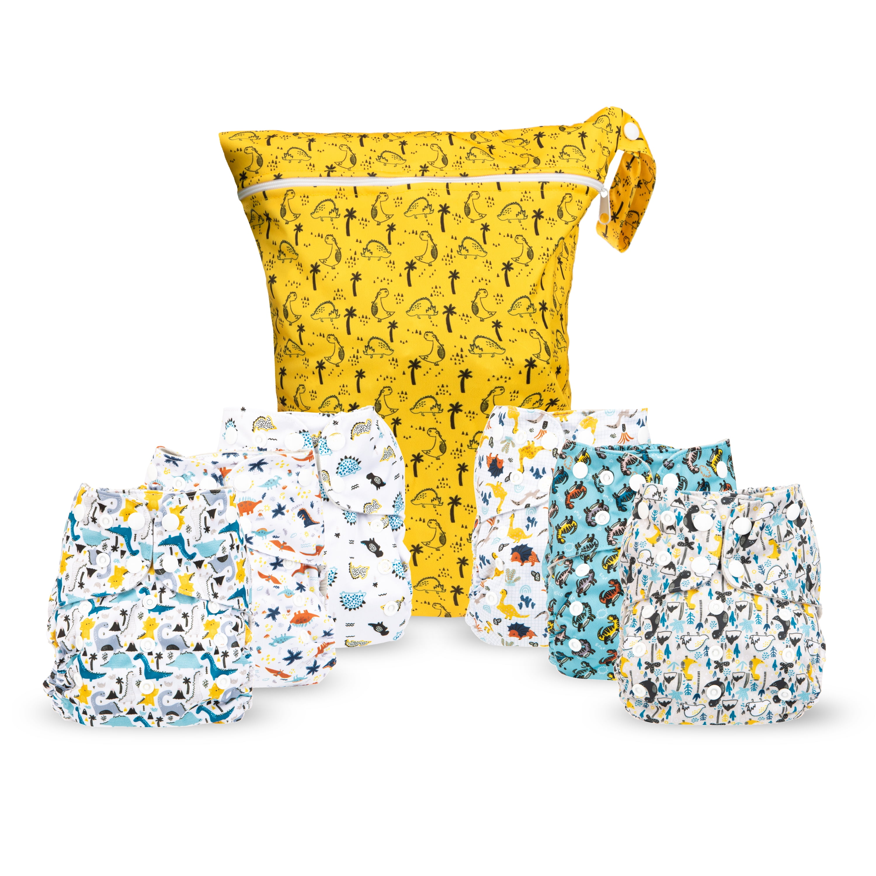 Simple Being Reusable Cloth Diapers,6 Pack Pocket Adjustable Size ...
