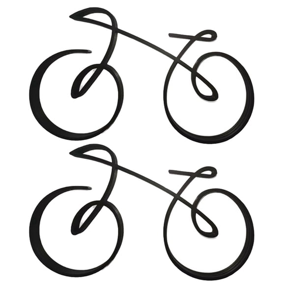 Simple Bicycle Sculpture Indoor Desktop Decor Frame Home Side Table Statue Bicyclist Gift Art Wall