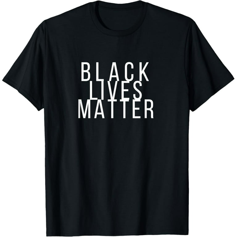 Simple Black Lives Matter Shirt In White Letters Simple Black Lives Matter Shirt In White Letters