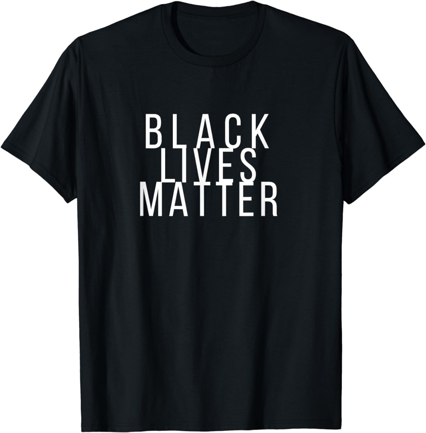 Simple Black Lives Matter Shirt In White Letters Simple Black Lives Matter Shirt In White Letters