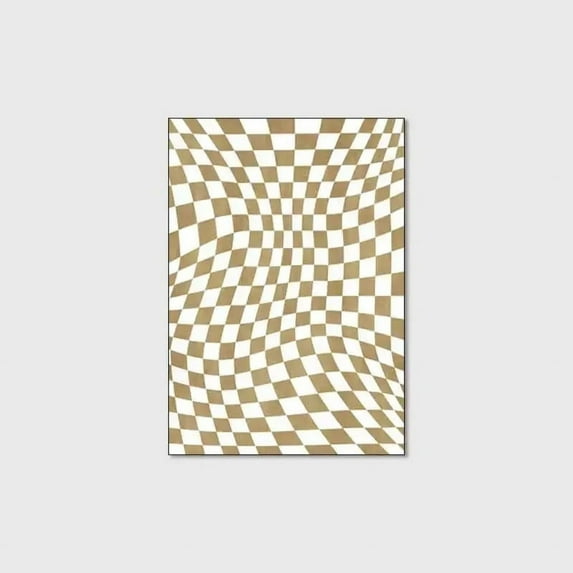 Simple Black White Checkerboard Carpet for Living Room Anti-slip Bedroom Bedside Sofa Area Rug Large Size Indoor Floor Mat