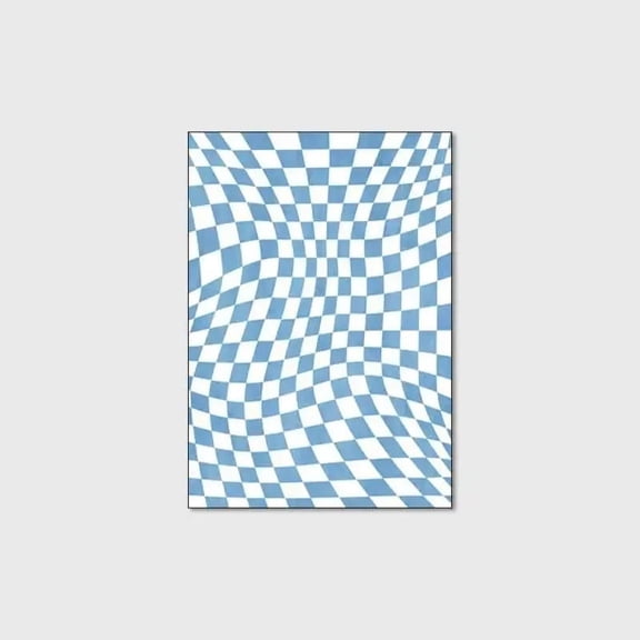 Simple Black White Checkerboard Carpet for Living Room Anti-slip Bedroom Bedside Sofa Area Rug Large Size Indoor Floor Mat