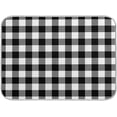 thumbnail image 1 of Simple Black White Plaid Pattern 16 x 18 Inches Absorbent Dish Drying Mat Microfiber Kitchen Countertop Table Protector Multi-Purpose Counter Rack Sink Drainer Pad, 1 of 6