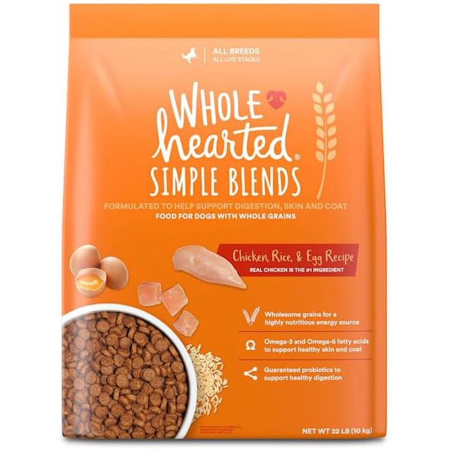 Simple Blends Chicken, Rice & Egg Recipe Dry Dog Food, 22 lbs