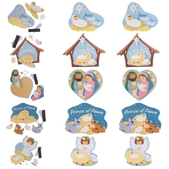 Simple Blessings Christmas Nativity Magnet Craft Kits Makes 10