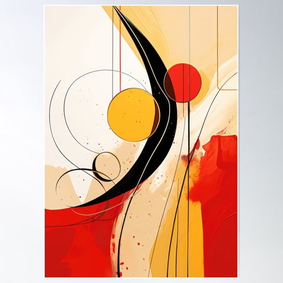 Simple-Boho-Abstract-Line-Art-7 Poster Wall Art, Modern Wall Decor For Living Room Bedroom, 8x12 UNFRAMED