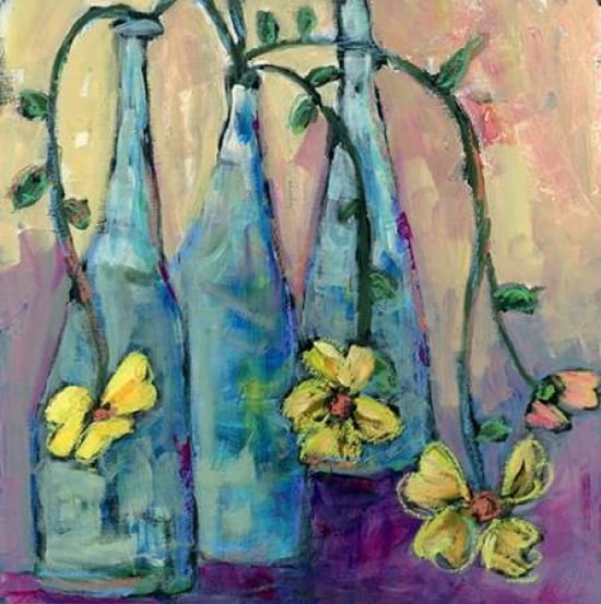 Simple Bottles Canvas Art - Pamela J Wingard (24 x 24)
