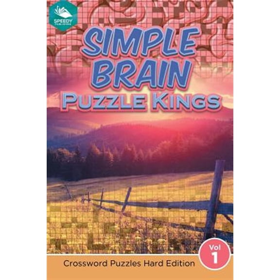 Pre-Owned Simple Brain Puzzle Kings Vol 1: Crossword Puzzles Hard Edition (Paperback)