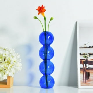 Vase blue top