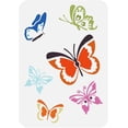 thumbnail image 1 of Simple Butterfly Painting Stencil 8.3x11.7inch Multiple Butterflies Pattern Template Reusable Butterfly Pattern Animal Theme Template for DIY Painting on Wood Wall Canvas Fabric Furniture, 1 of 7