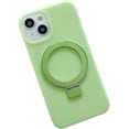 thumbnail image 1 of Simple Candy Colour Silicone Case with Same Colour Stand, Magnetic Case, Soft Feeling, Ladies' Favourite, for iPhone 15 14 13 12 Pro Max Case (Green,iPhone 12 Pro), 1 of 8