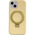 thumbnail image 1 of Simple Candy Colour Silicone Case with Same Colour Stand, Magnetic Case, Soft Feeling, Ladies' Favourite, for iPhone 15 14 13 12 Pro Max Case (Yellow,iPhone 12), 1 of 8