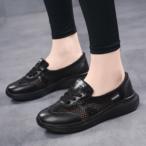 Simple, Casual, Versatile Soft-soled Sneakers with Breathable Mesh for Comfort, Women Shoes