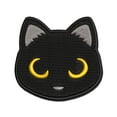 thumbnail image 1 of Simple Cat Head Icon Applique Multi-Color Embroidered Iron-On Patch - 3 Inch Medium, 1 of 5