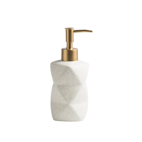 Simple Ceramic Lotion Pump Bottle 300ml Bathroom Shower Gel Soap Dispenser