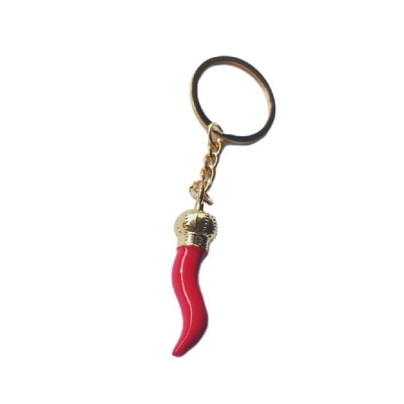 Simple Chilli Pepper Keychain Ornament Backpack Handbag Charm for Girls