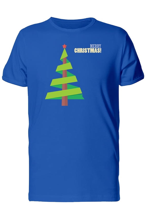 Simple Christmas Tree T-Shirt Men -Image by Shutterstock, Male Large