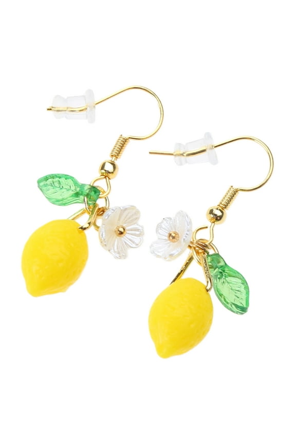 Simple Citrus Pendant Ear Accessories Modern Dangle Ear Rings Ear Hooks Jewelry Fashionable Lemon Ear Jewelry for Women