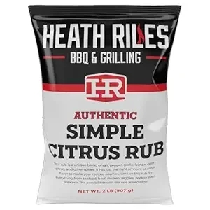 Heath Riles BBQ Rub - Simple Citrus Seasoning, Champion Pitmaster Recipe, Legendary Rubs For Smoking & Grilling, 70+ BBQ Championships, 2 lb./32 oz.