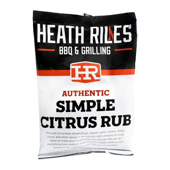 Heath Riles BBQ Rub - Simple Citrus Seasoning, Champion Pitmaster Recipe, Legendary Rubs For Smoking & Grilling, 70+ BBQ Championships, 2 lb./32 oz.