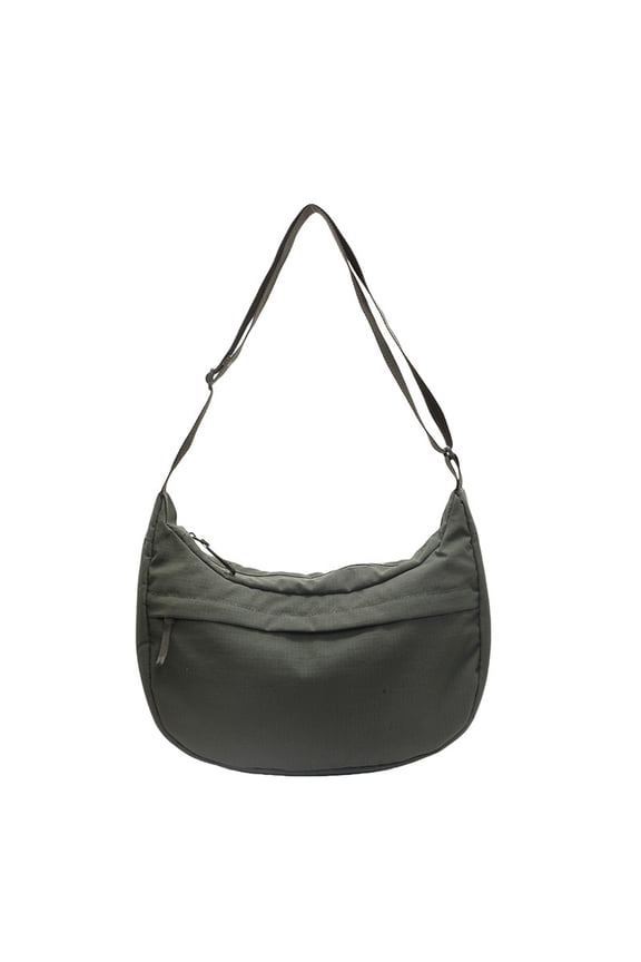 Simple Cloth Bag, Versatile Crossbody Bag, Nylon Cloth Dumpling Bag, Large-capacity Fashion Shoulder Bag for Students in Class