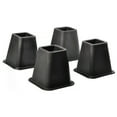 thumbnail image 1 of Grand Innovation -6" Bed Risers 4-Piece Set- Heavy-Duty Furniture Lifters- Black, 1 of 4