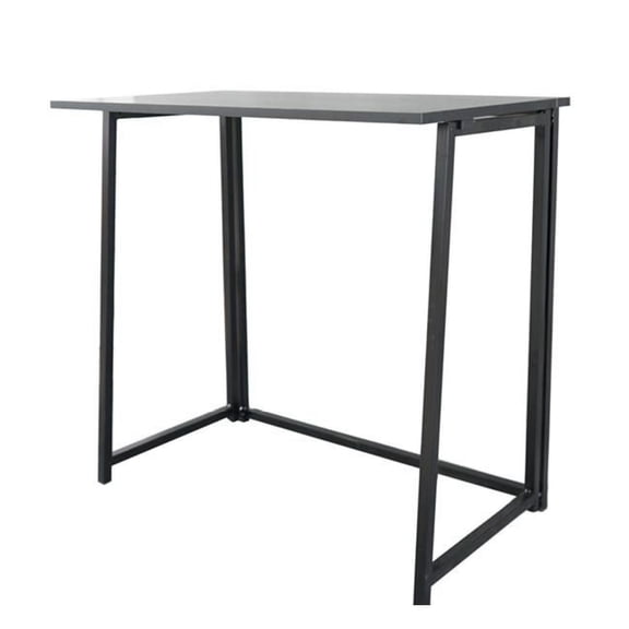 Simple Collapsible Computer Desk Black, Home or Office Workstation
