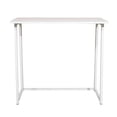 Library Desk. Simple Simple Collapsible Computer Desk White - Walmart.com