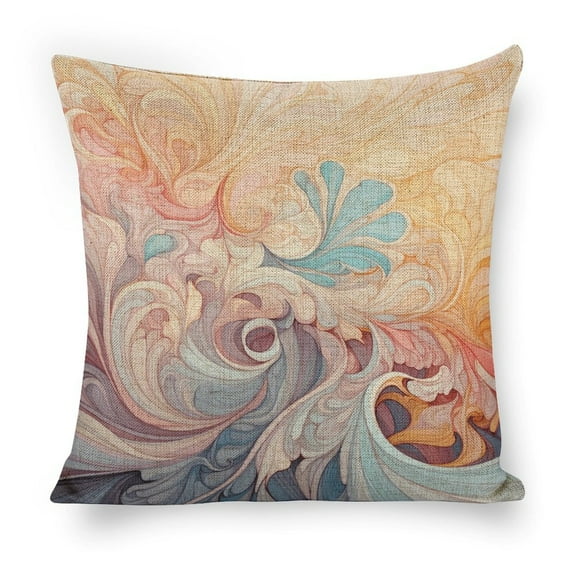 Simple Colored RipplePillow Cases Linen Square Pillow Case16"x16" Farmhouse Outdoor Modern Boho Pillow Covers for Couch Sofa Living Room