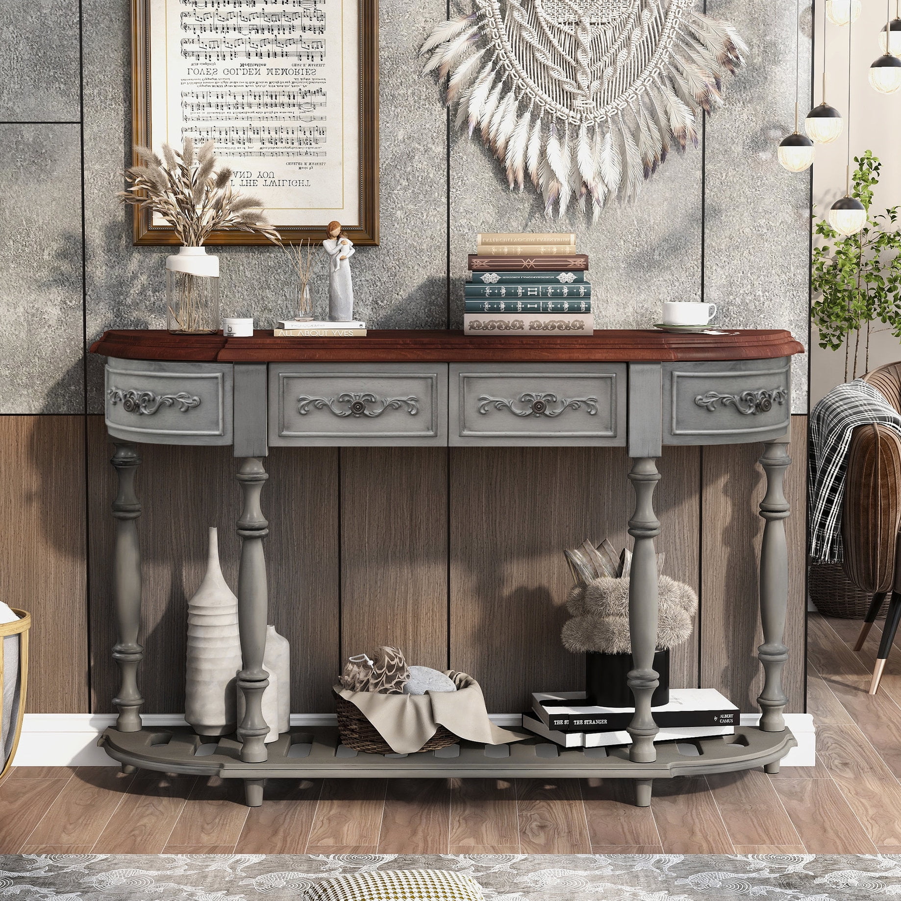 Simple Console Table with Storage | Keep Things at a Glance - Walmart.com
