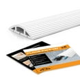 thumbnail image 1 of Simple Cord 4 Ft Cord Cover - 3-Channel Raceway for Sidewalks or Walkways, 1 of 8