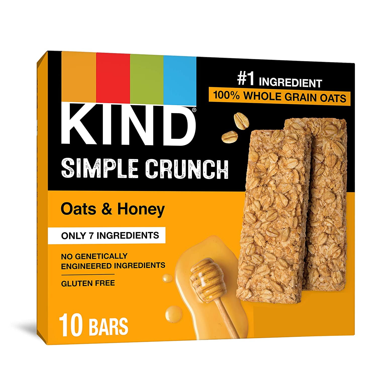Simple Crunch Bars, Oats & Honey, 7 Ounce (Pack of 8)