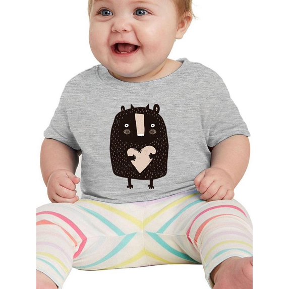 Simple Cute Doodle Monster T-Shirt Infant -Image by Shutterstock, 18 Months