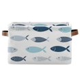 thumbnail image 1 of Simple and Cute Fish Foldable Storage Basket,Canvas Fabric Foldable Storage Bins with Handles Open Home Storage Bins Boxes for Toy Book Shelf Closet Baskets, 1 of 8