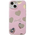 thumbnail image 1 of Simple Cute Love Heart Plating Mirror Phone Case Compatible with iPhone Case (Pink,iPhone 14 Pro), 1 of 6