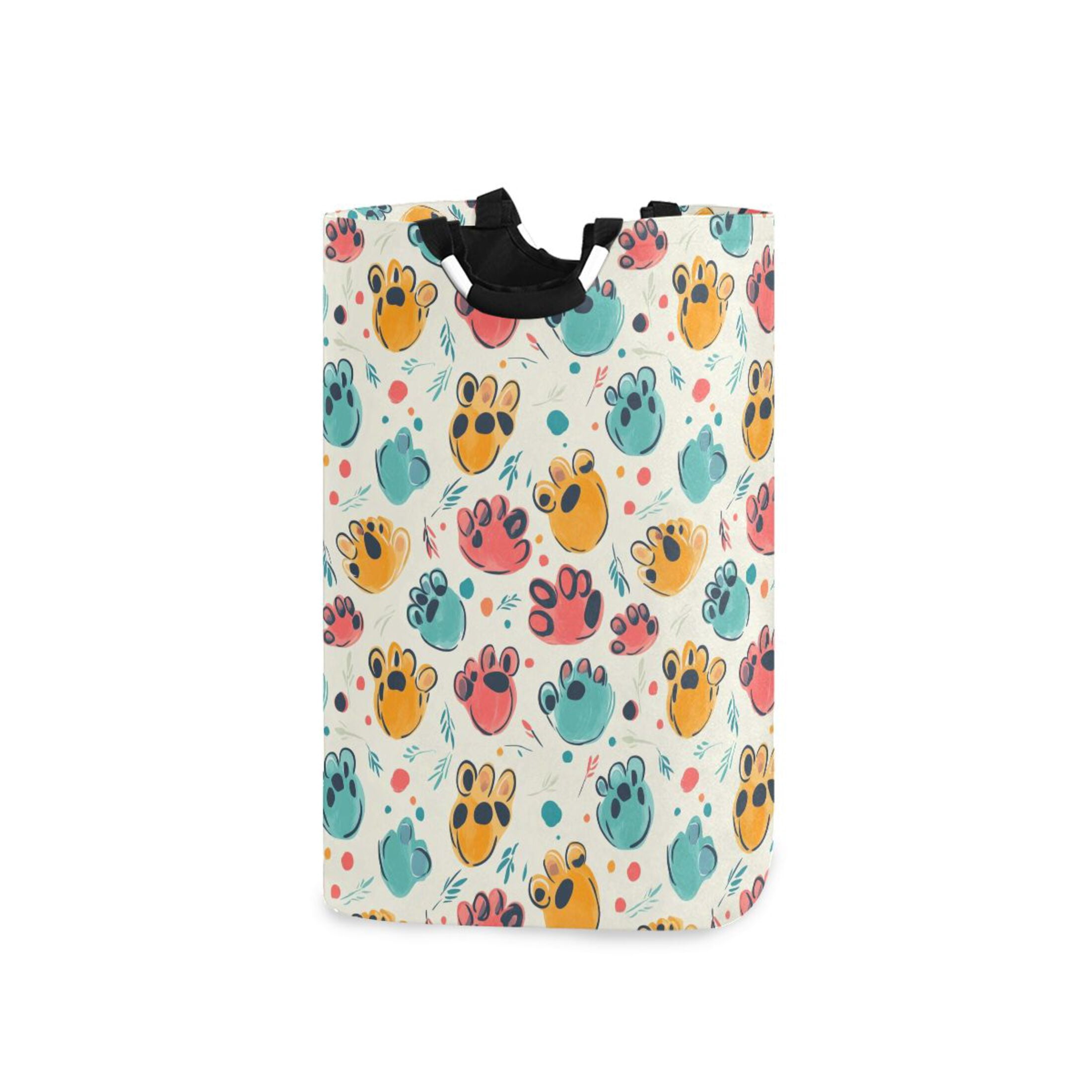 Pink Pastel Paw Laundry Basket main image 1