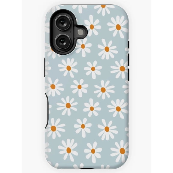 Simple Daisy Flower Floral Protective Case for iPhone 11 12 13 14 15 16 17 Pro Max