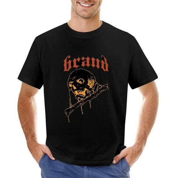 Simple Dark Skull And Bones Men’s T-Shirt 100% Cotton Casual Short Sleeve Tops Gift Tee Black 3XL