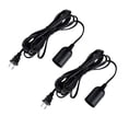 thumbnail image 1 of Simple Deluxe 15 Feet 360W Extension Hanging Lantern Pendant Light Lamp Cord Cable E26 Socket On/Off Switch (No Bulb Included), 2 Pack, Black, 1 of 7