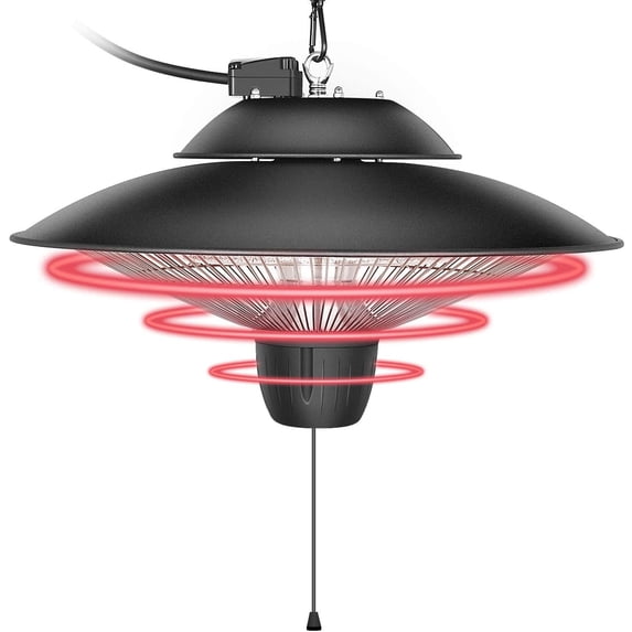 Simple Deluxe 1500W Electric Outdoor Patio Ceiling Heater with Overheat Protection