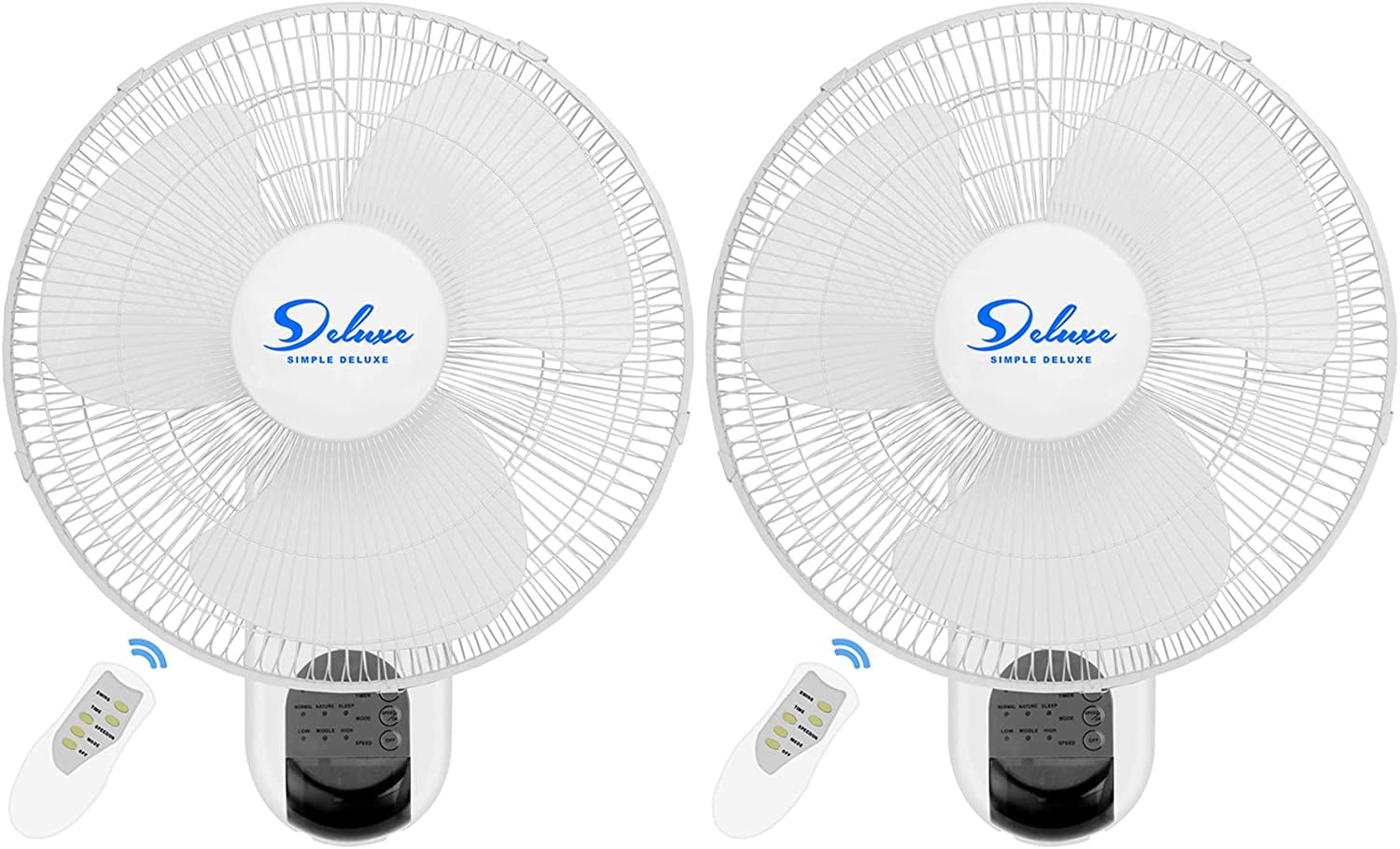 Simple Deluxe 16'' Adjustable Tilt, Household Wall Mount Fan with