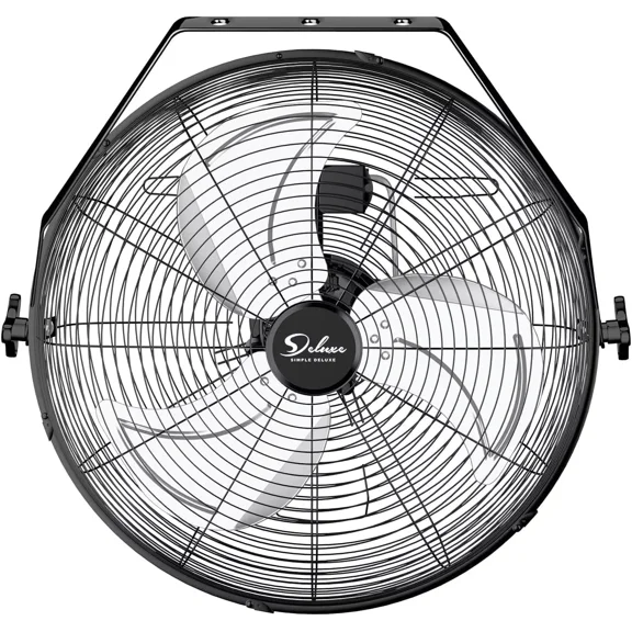 Simple Deluxe 18 inch 3 Speed 4000 CFM Metal Wall Mount Fan