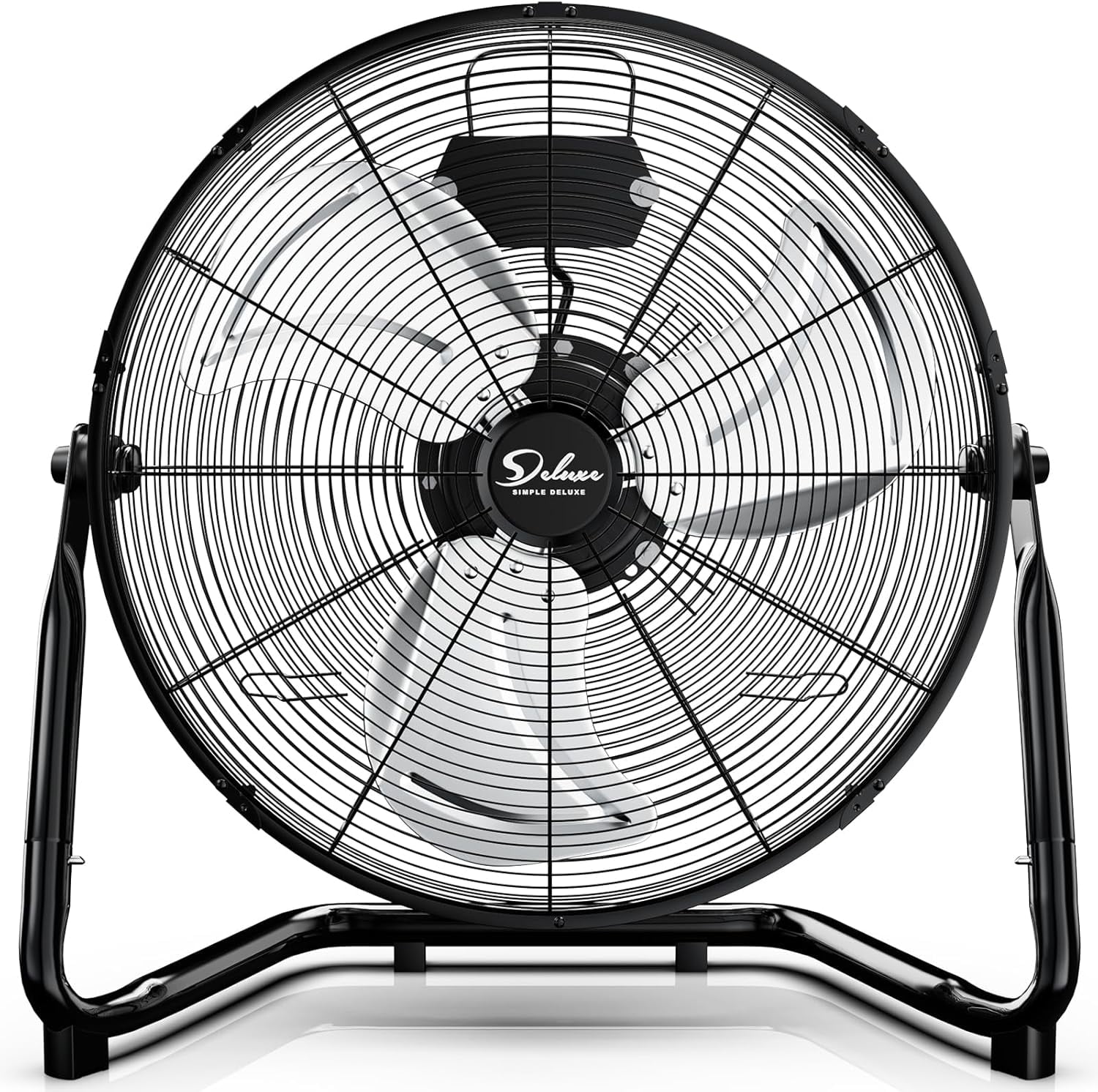 Simple Deluxe 18" High Velocity Floor Fan, 3-Speed Heavy Duty Metal Fan for Home, Commercial, Greenhouse, Indoor/Outdoor Use, Black - Walmart.com