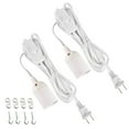 thumbnail image 1 of Simple Deluxe 15 Feet 360W Extension Hanging Lantern Pendant Light Lamp Cord Cable E26 Socket On/Off Switch (No Bulb Included), 2 Pack, White, 1 of 7