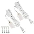 thumbnail image 1 of Simple Deluxe 20 Feet 360W Extension Hanging Lantern Pendant Light Lamp Cord Cable E26 Socket On/Off Switch (No Bulb Included), 2 Pack, White, 1 of 6
