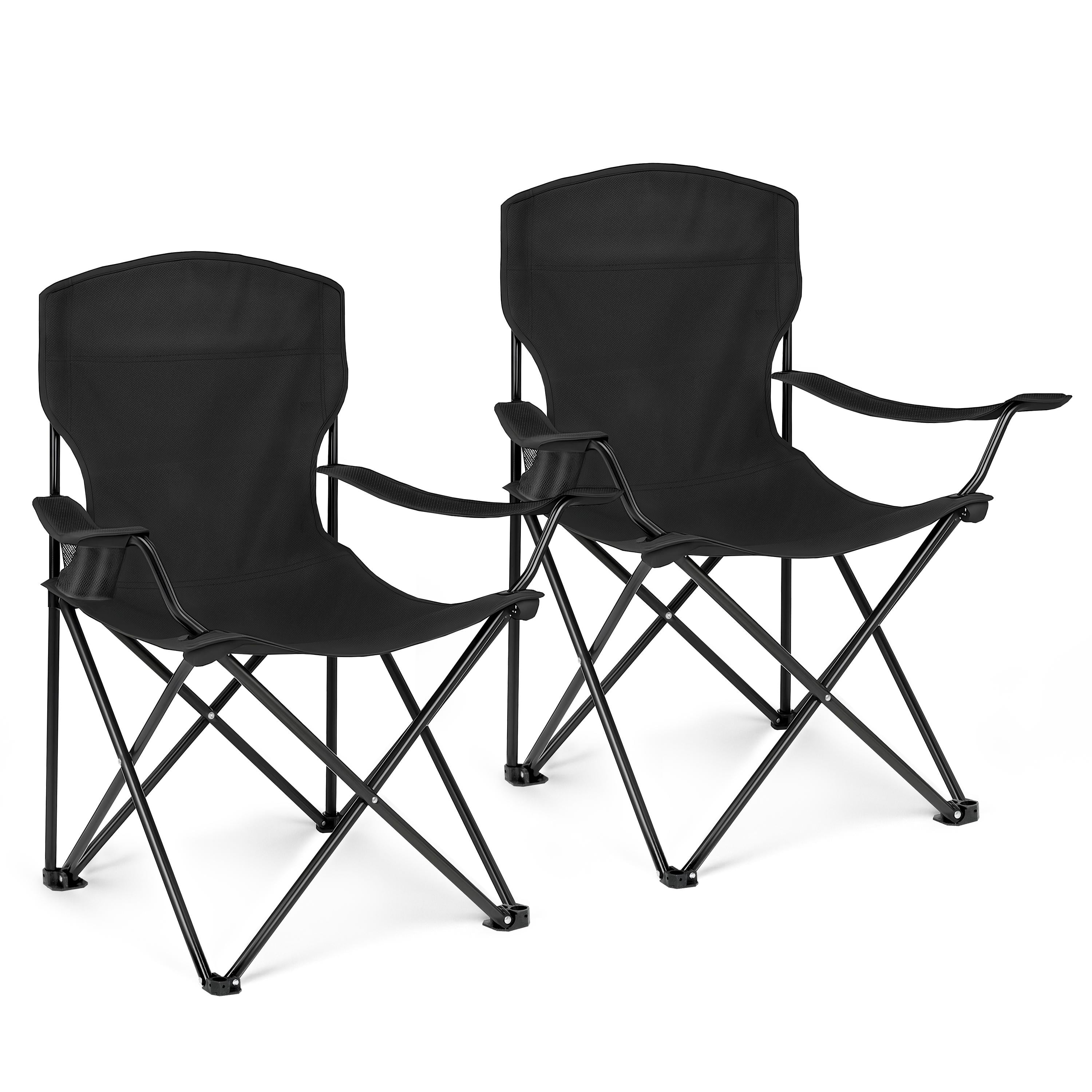 Simple Deluxe 2 Pack Portable Camping Chair with Carry Bag, Lightweight Folding Chair for Camp, Outdoor Chair for Adults, Sports, Beach, Hiking, Backpacking, Garden - Walmart.com
