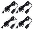 thumbnail image 1 of Simple Deluxe 20 Feet 360W Extension Hanging Lantern Pendant Light Lamp Cord Cable E26 Socket On/Off Switch (No Bulb Included), 4 Pack, Black, 1 of 7