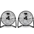 thumbnail image 1 of Simple Deluxe 20 Inch 3-Speed High Velocity Heavy Duty Metal Industrial Floor Fans Oscillating Quiet for Home, Commercial, Residential, and Greenhouse Use, Outdoor/Indoor, Black，2 pack, 1 of 7